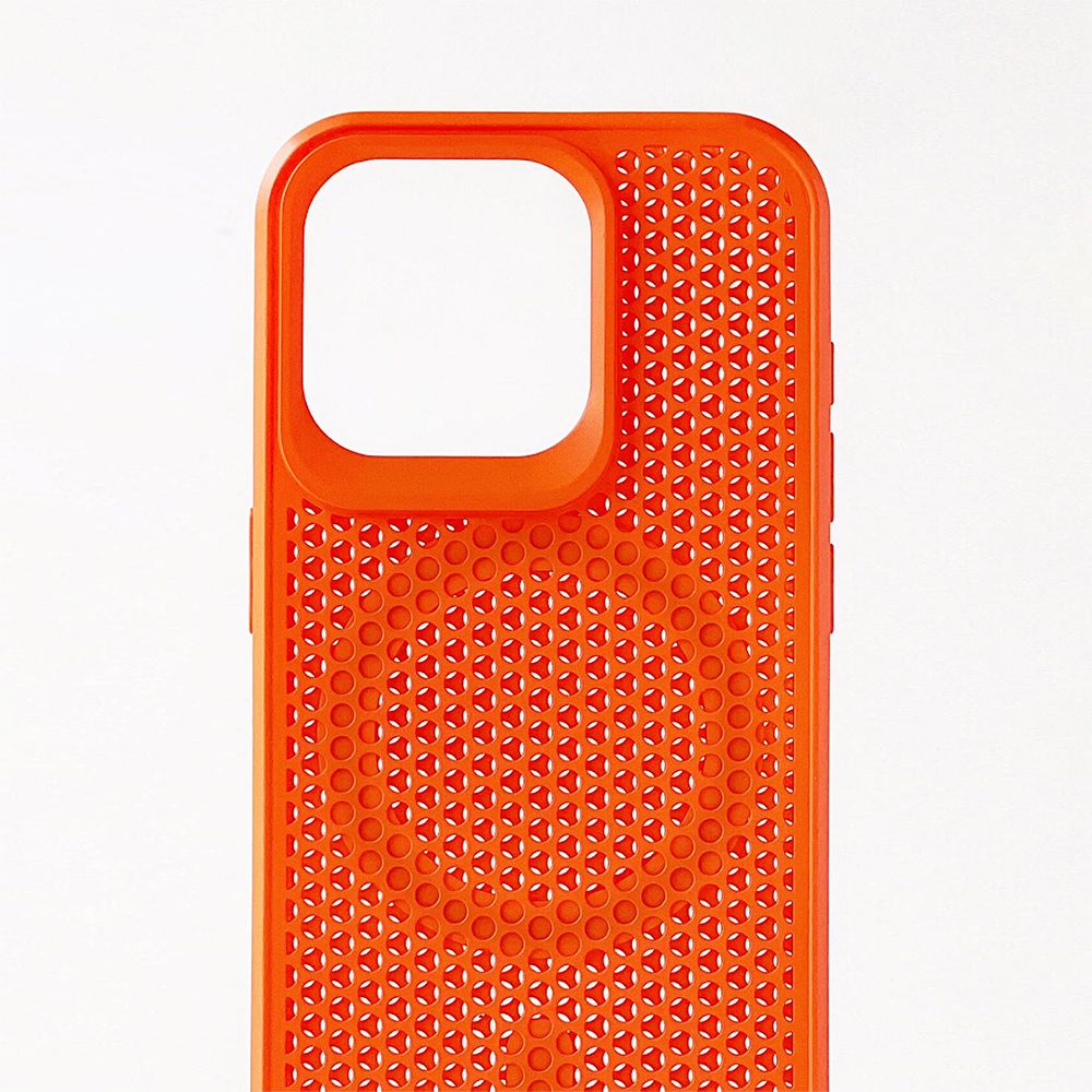 通気性ハニカム構造メッシュ iPhoneケース