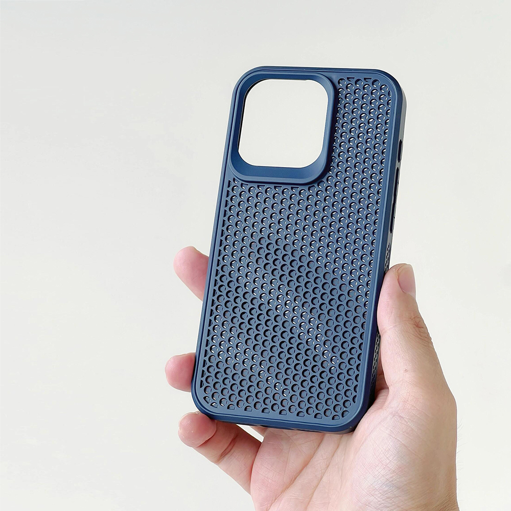 通気性ハニカム構造メッシュ iPhoneケース