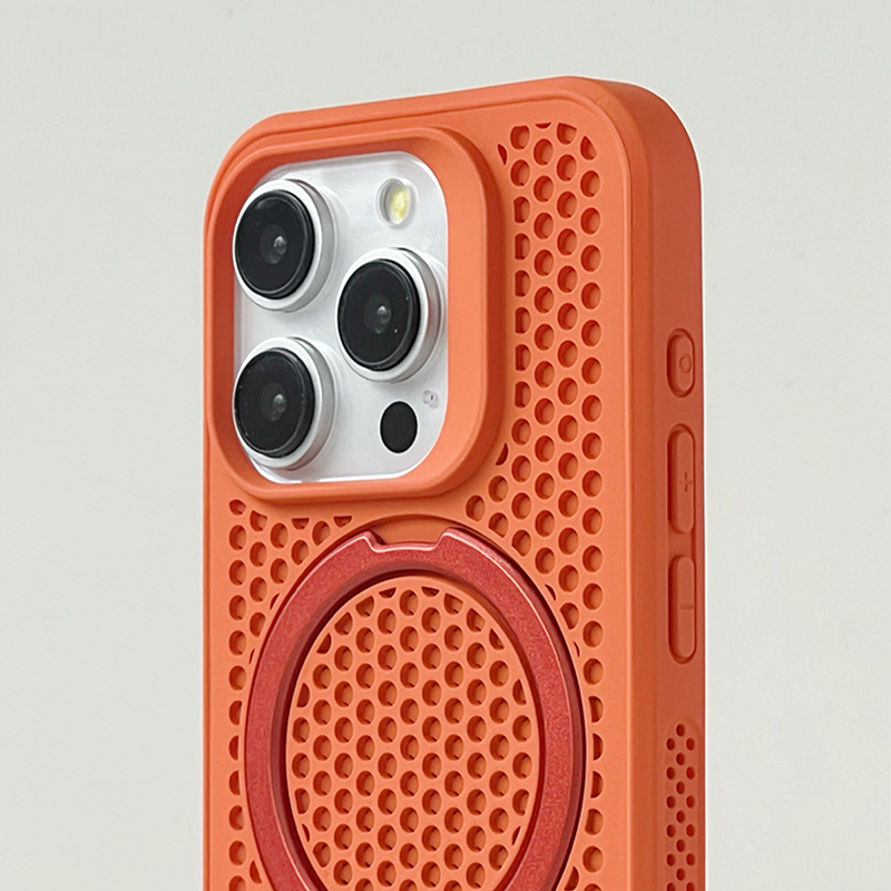 新・通気性メッシュ＋Magsafe対応＋多機能スタンドiPhoneケース