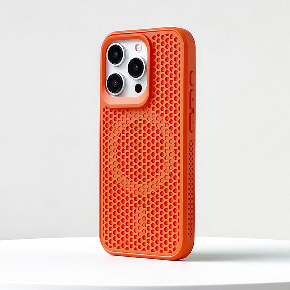 通気性ハニカム構造メッシュ iPhoneケース