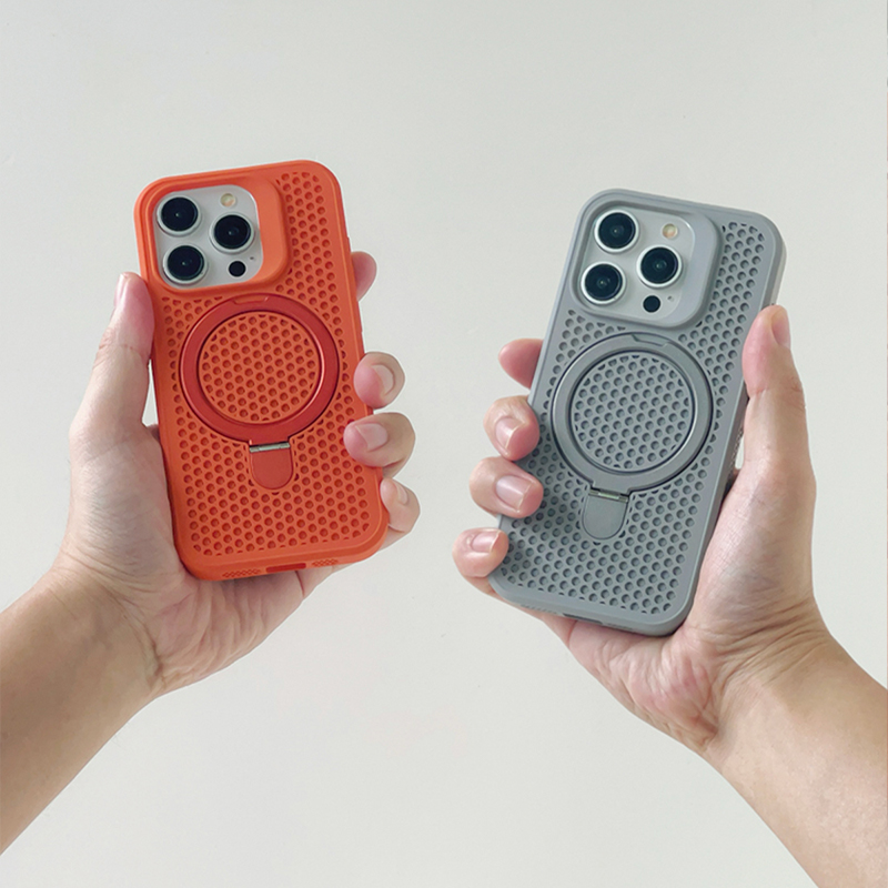 新・通気性メッシュ＋Magsafe対応＋多機能スタンドiPhoneケース