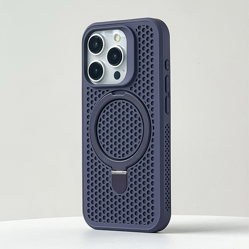 新・通気性メッシュ＋Magsafe対応＋多機能スタンドiPhoneケース