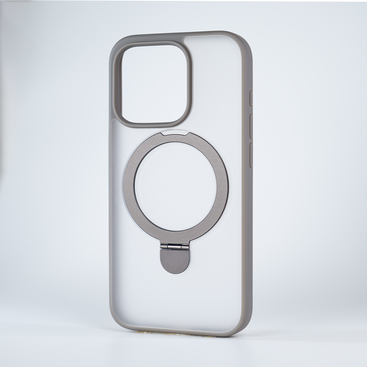 多機能スタンド Magsafe対応 フロスト防指紋iPhoneケース