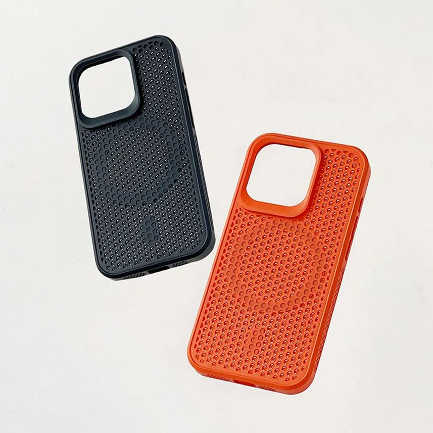 通気性ハニカム構造メッシュ iPhoneケース