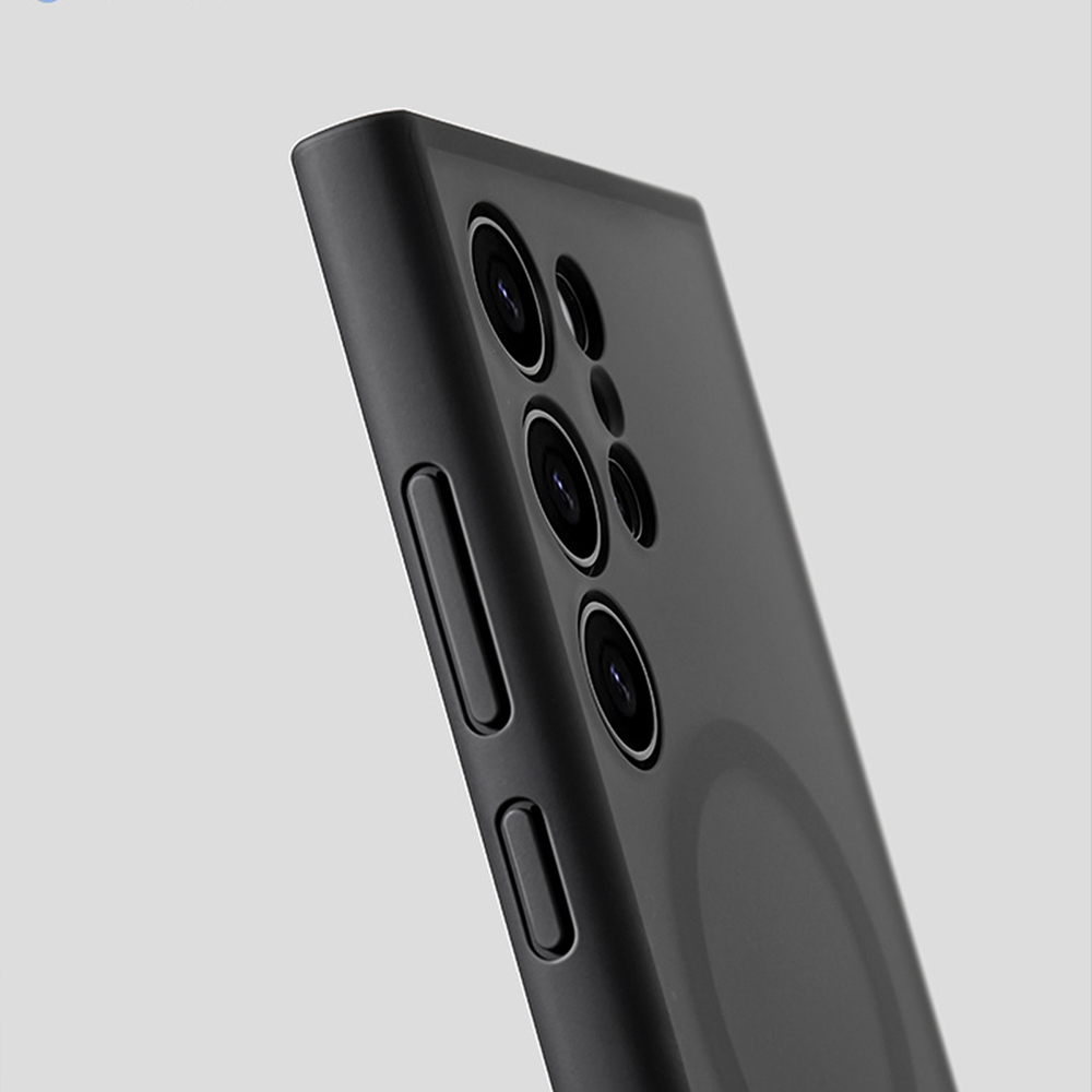 Samsung 磁気ミニマリストフロストスマホケースS24