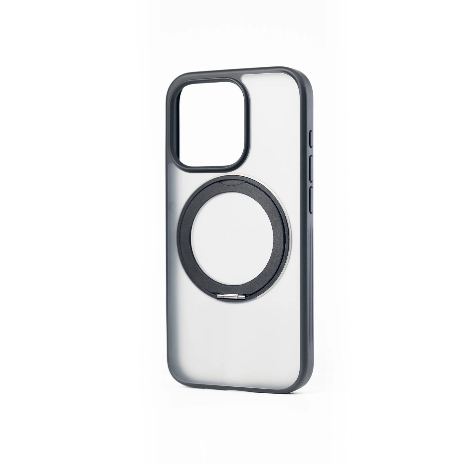 多機能360度回転スタンド Magsafe対応 フロスト防指紋iPhoneケース