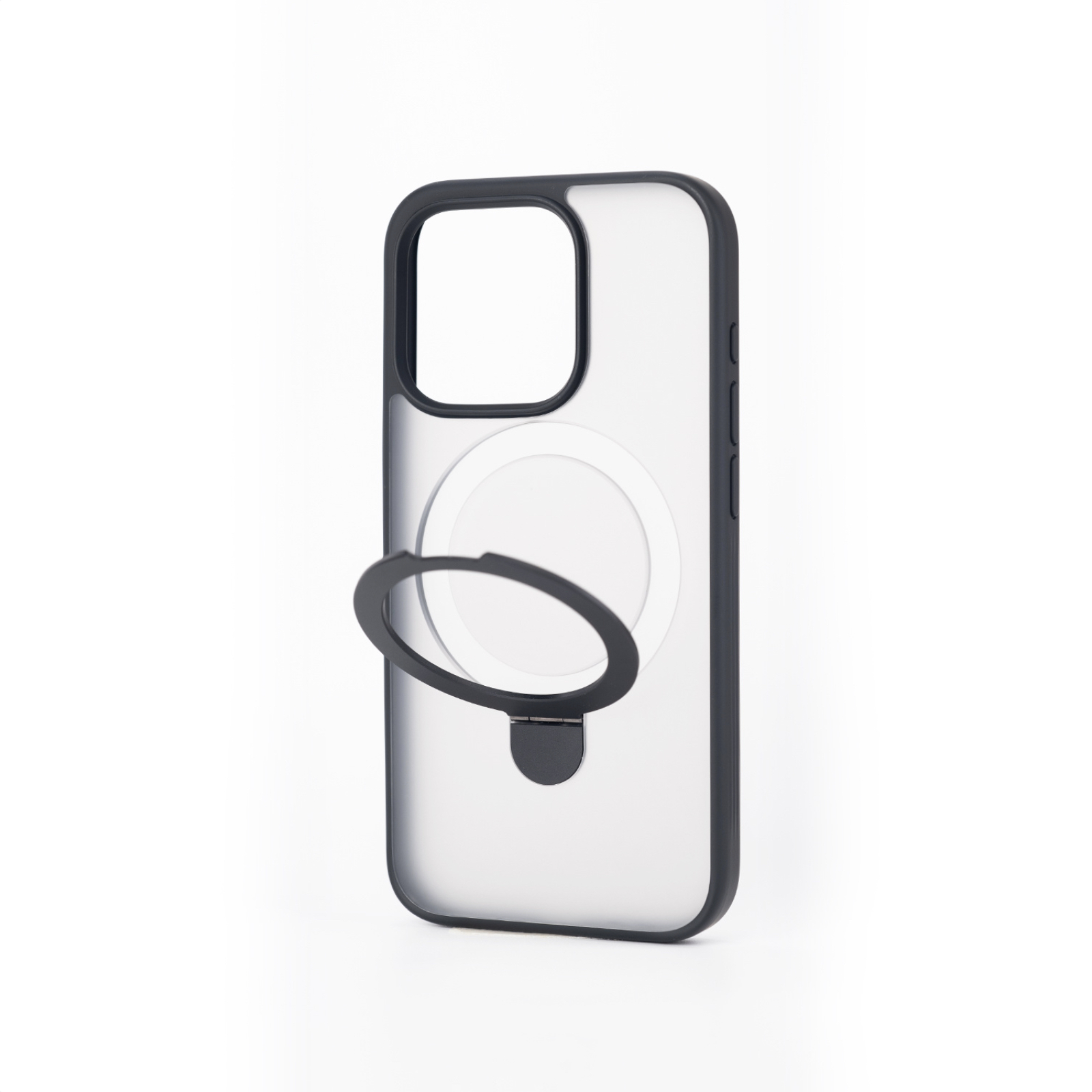 多機能スタンド Magsafe対応 フロスト防指紋iPhoneケース