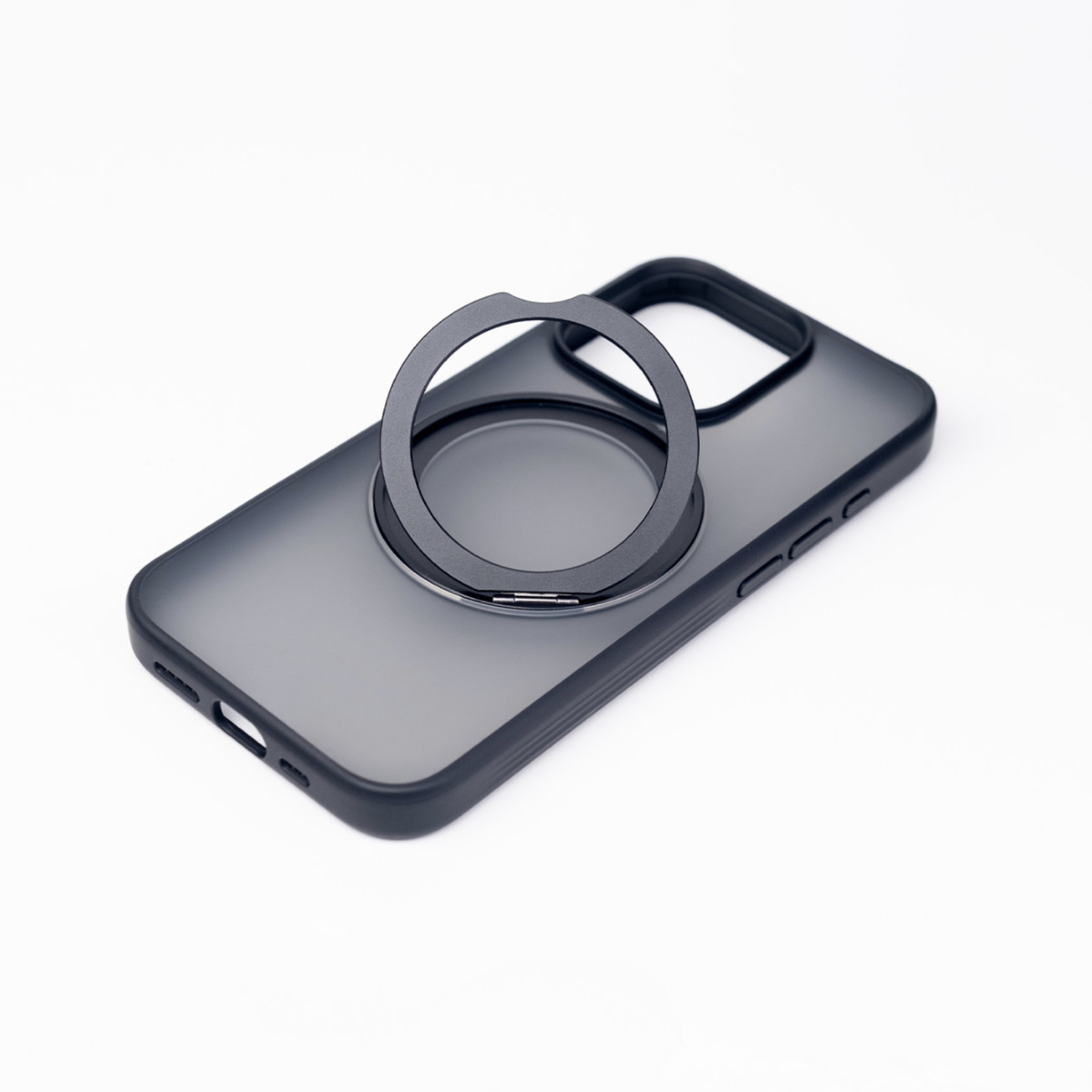 多機能360度回転スタンド Magsafe対応 フロスト防指紋iPhoneケース