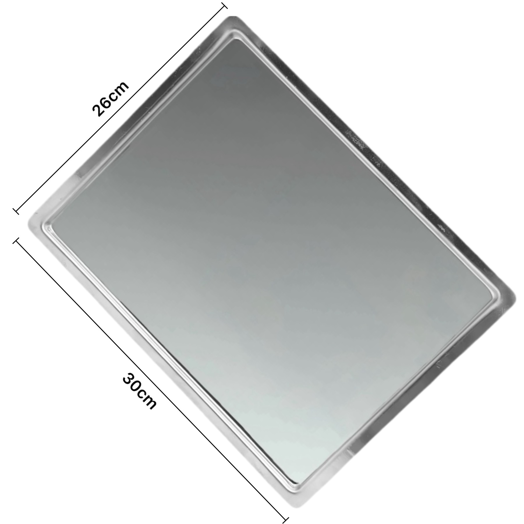 Stainless Steel 30cm x 26cm BBQ Cooking Plate