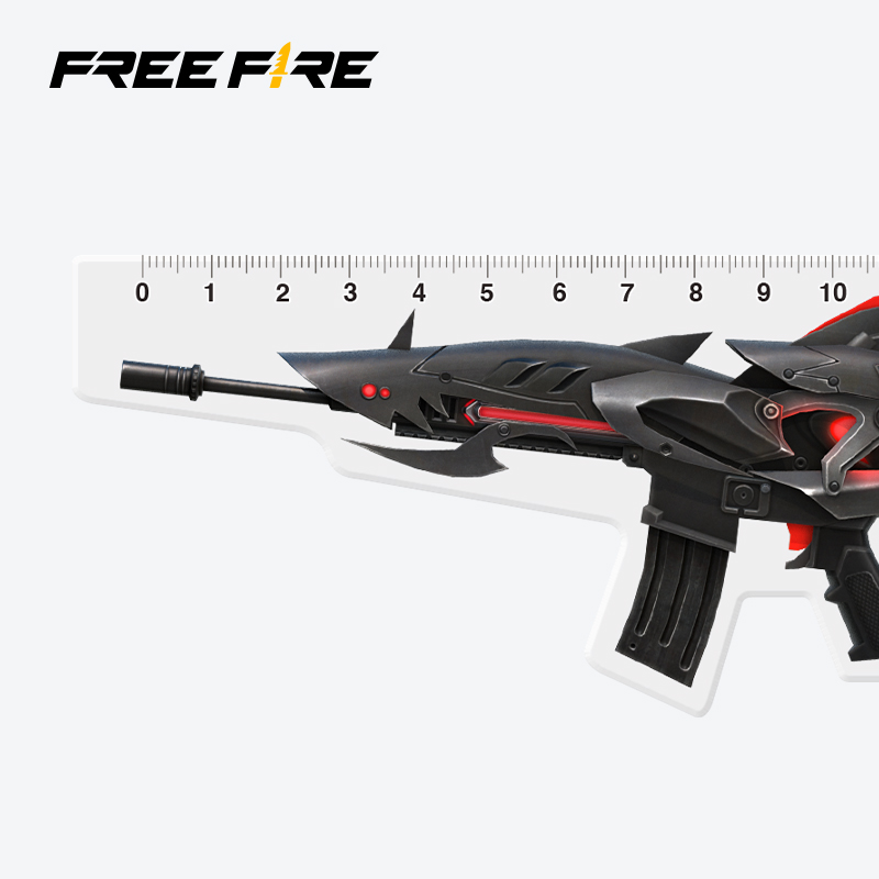 Free Fire ไม้บรรทัดจําลอง รูปทรงไฟ PW-SCAR