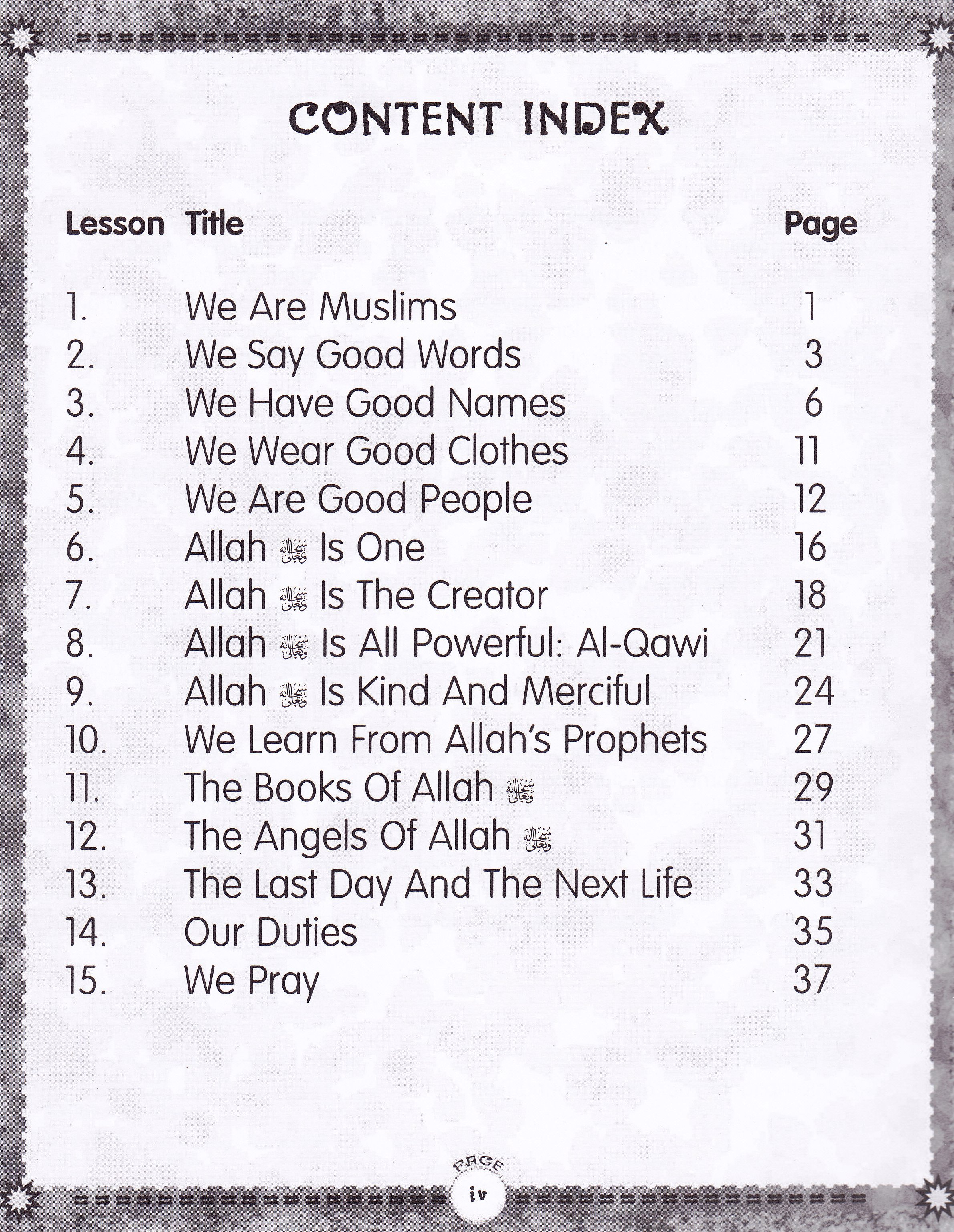 We Are Muslim Grade 1 Workbook