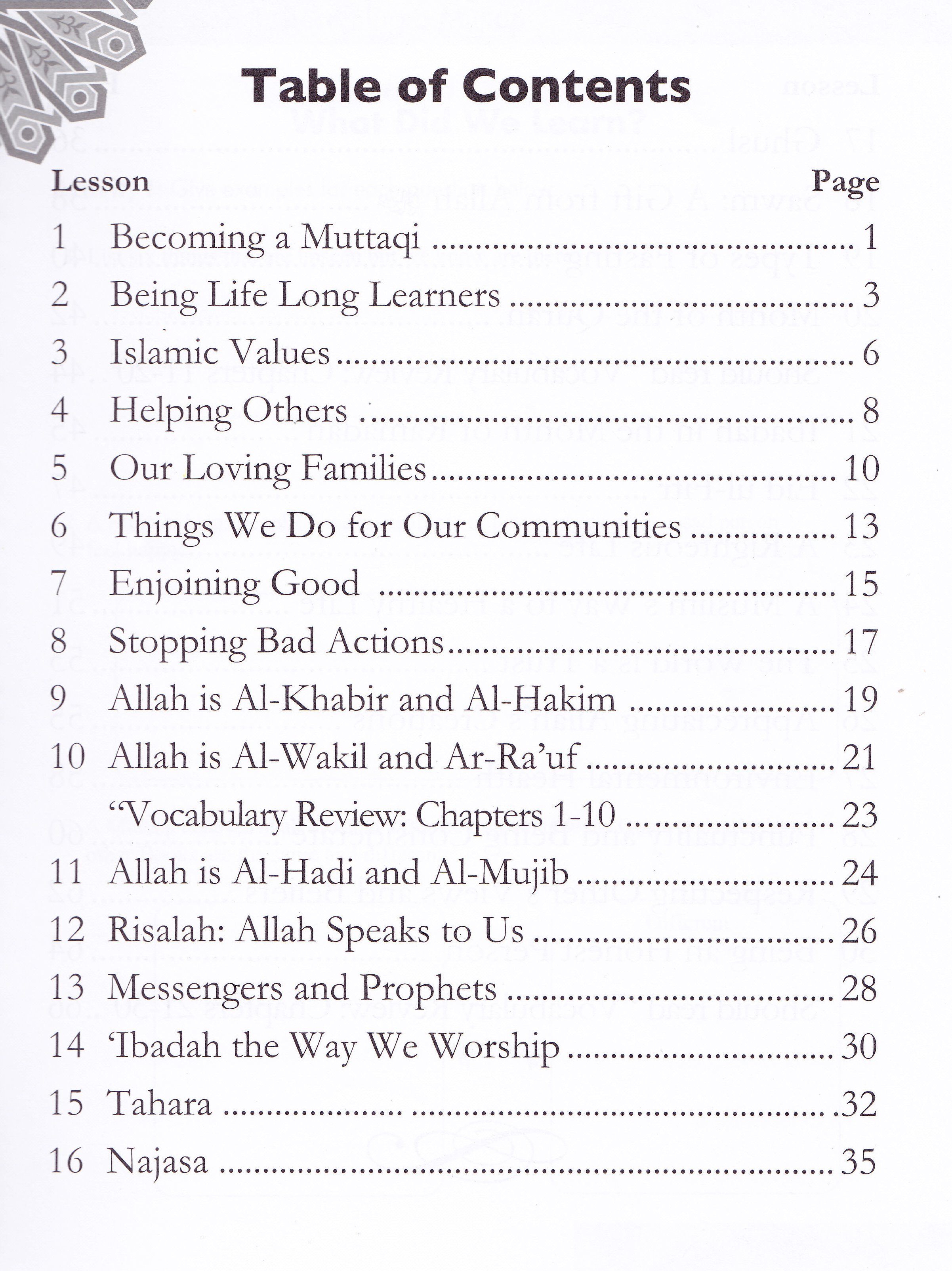 We Are Muslim Grade 4 Workbook