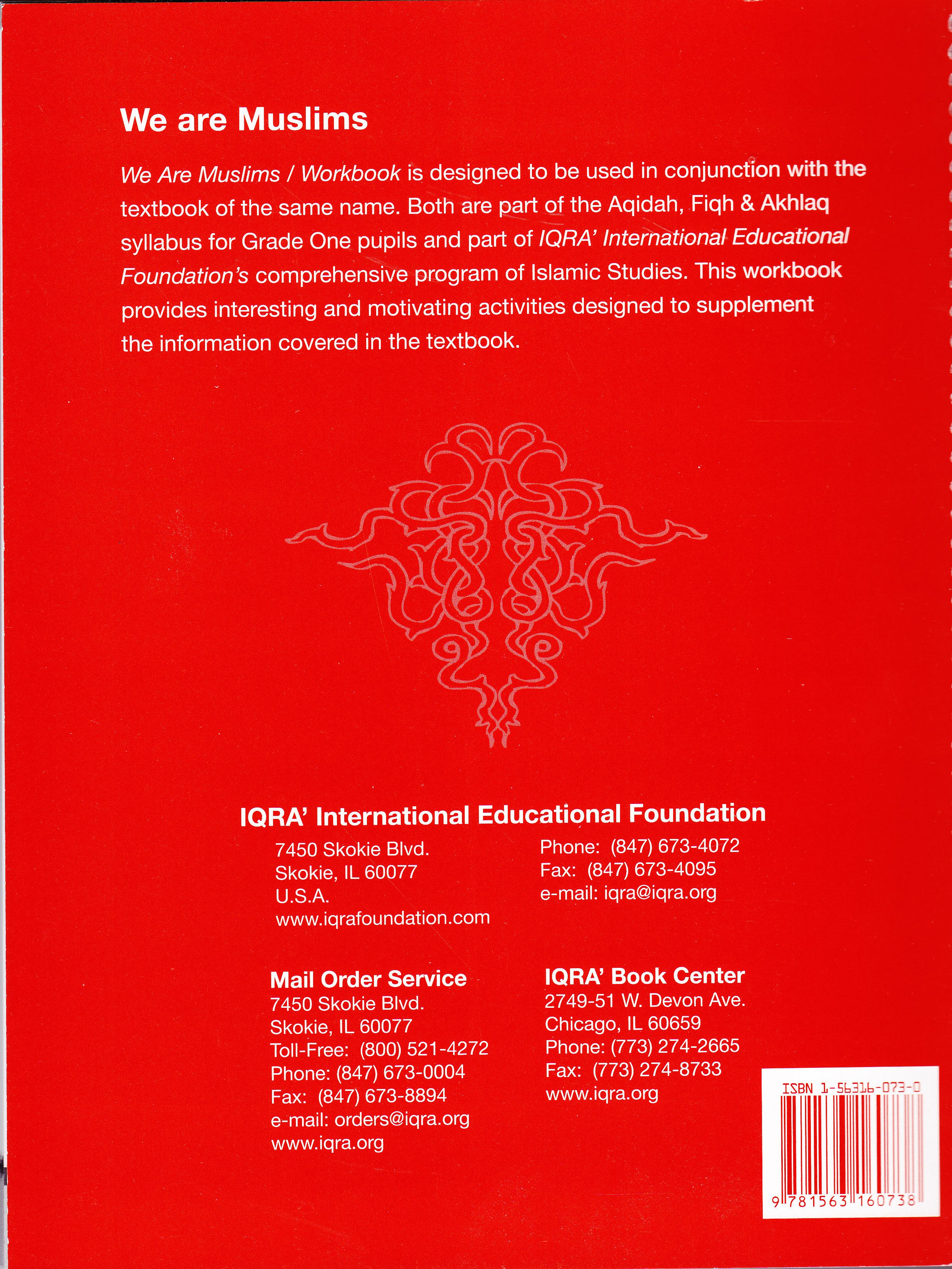 We Are Muslim Grade 1 Workbook