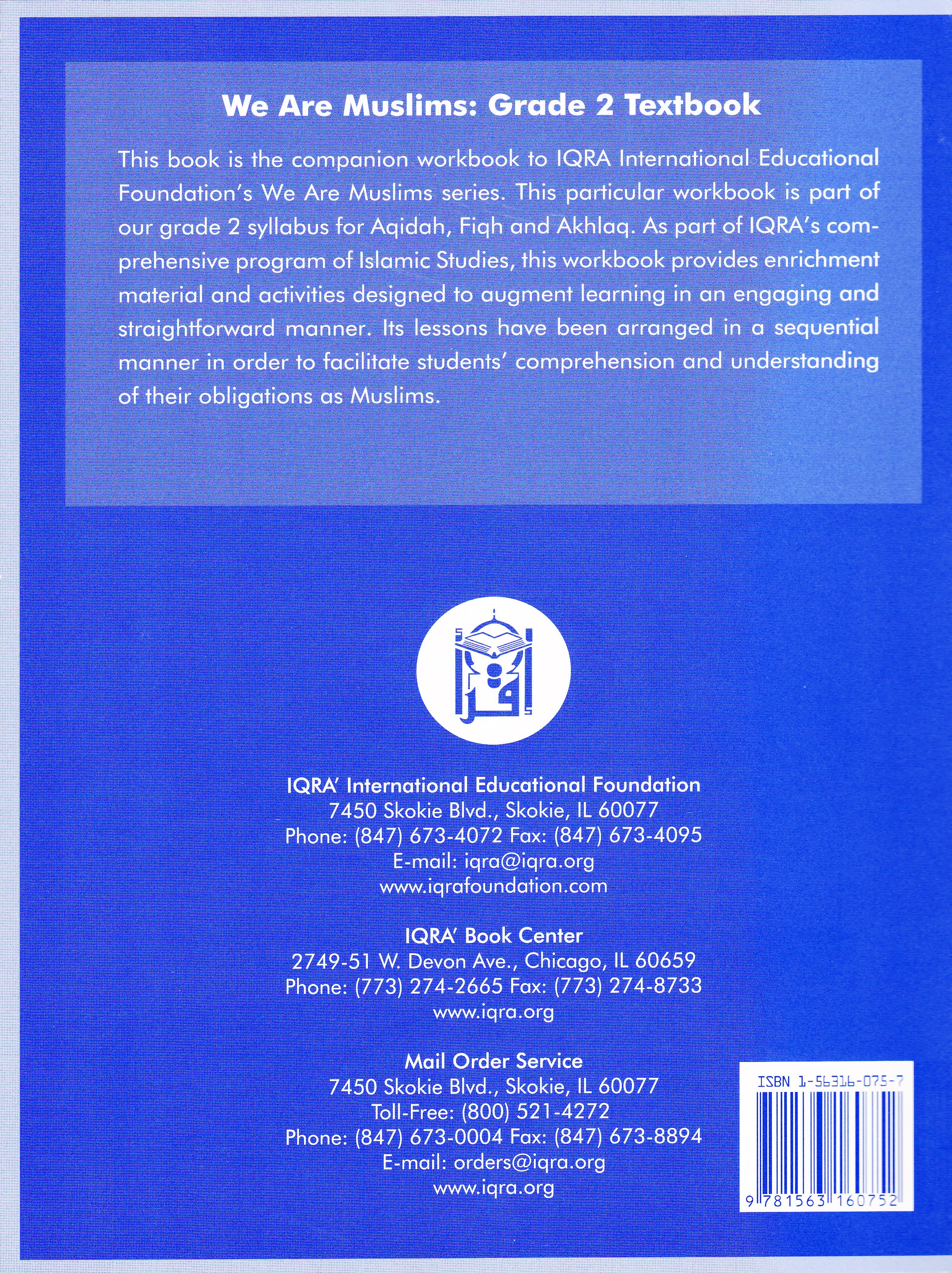 We Are Muslim Grade 2 Workbook