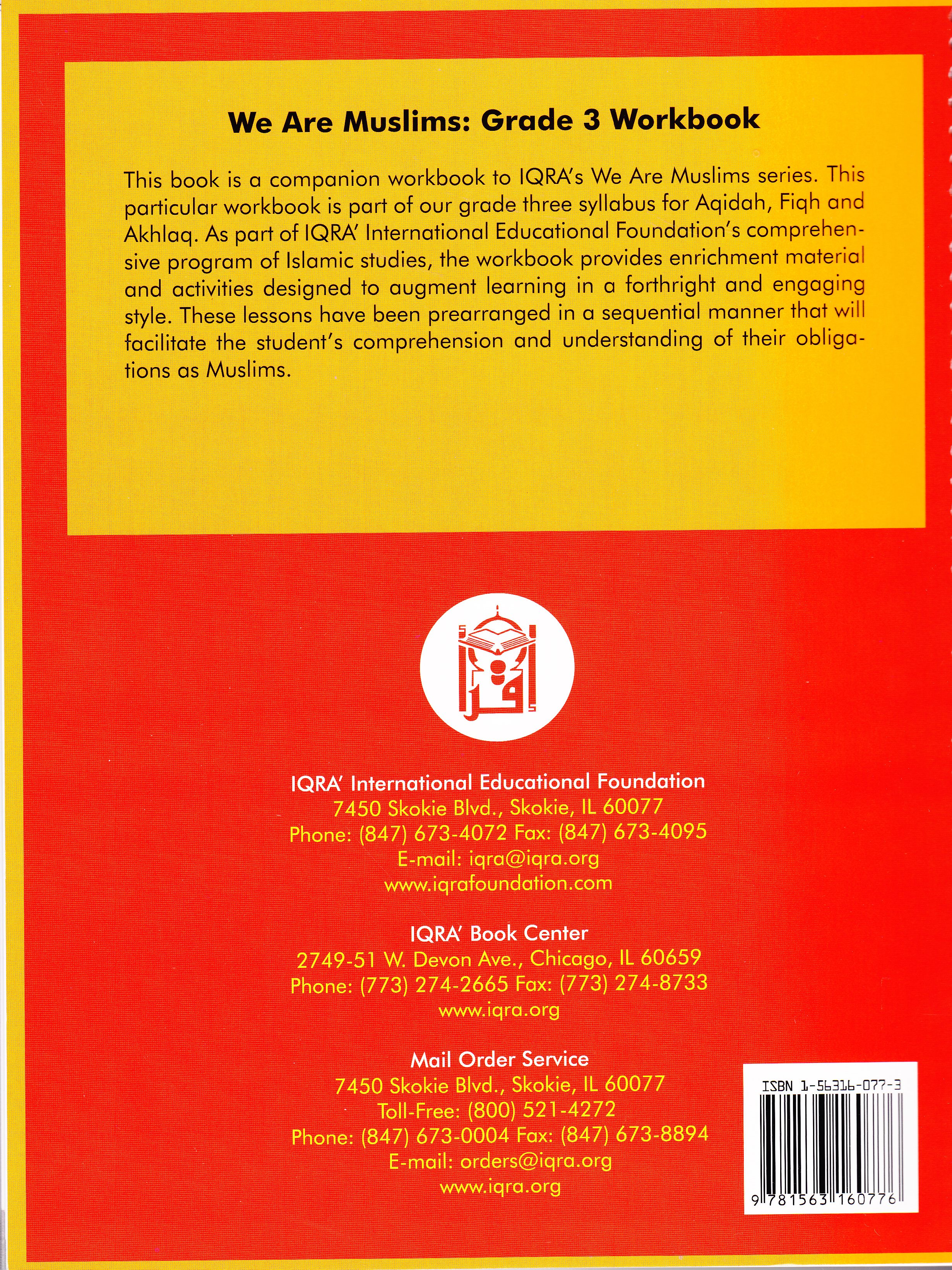 We Are Muslim Grade 3 Workbook