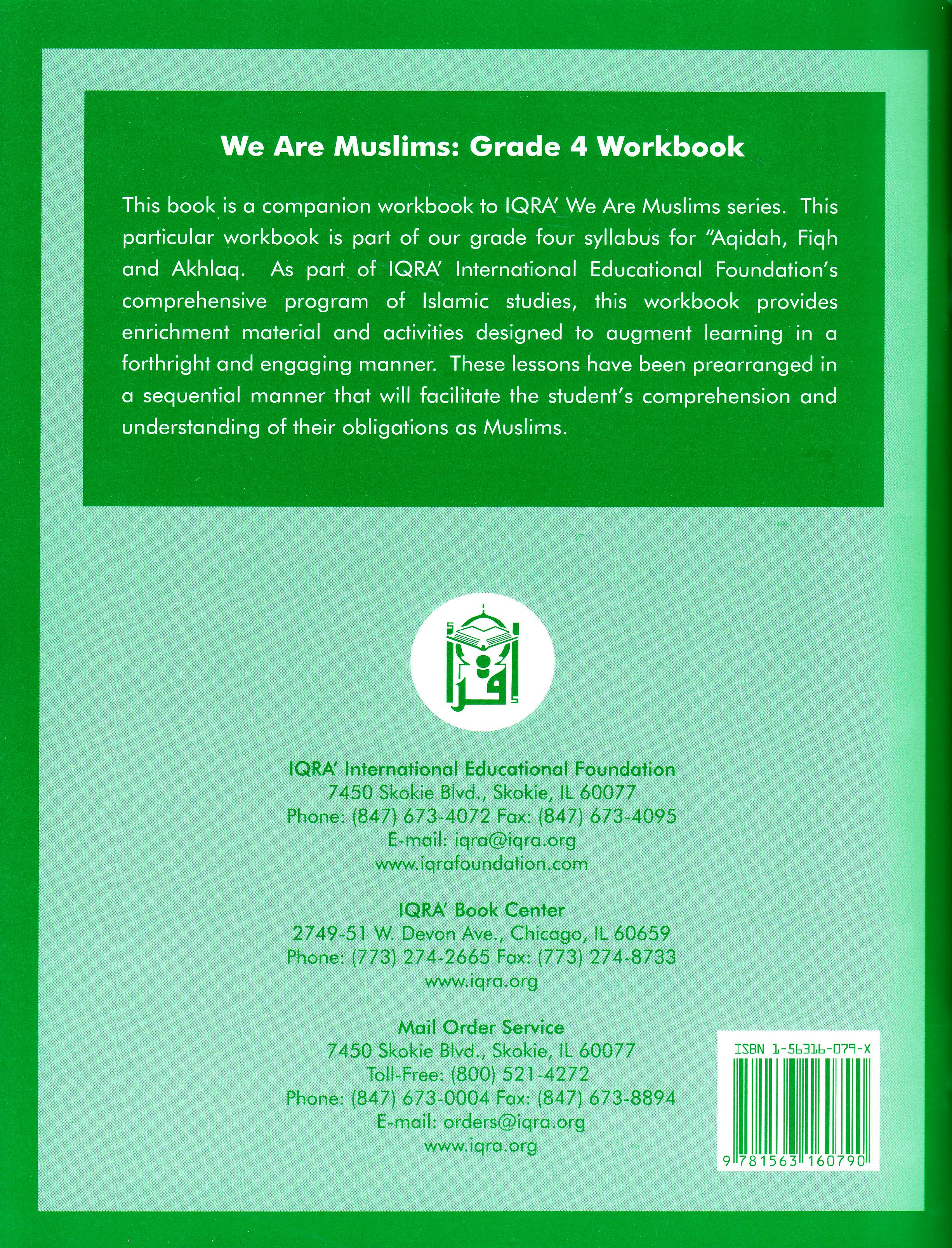 We Are Muslim Grade 4 Workbook