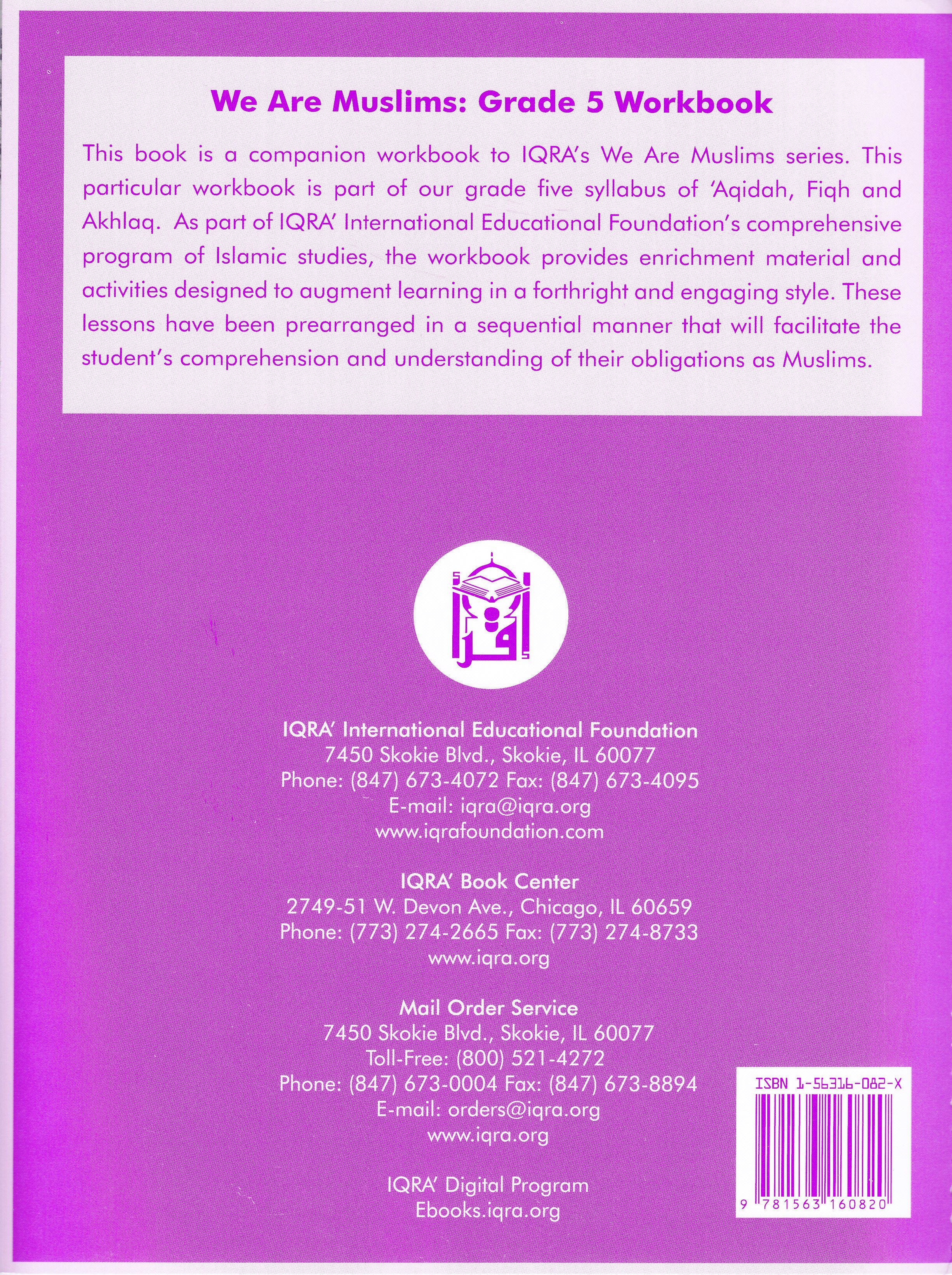 We Are Muslim Grade 5 Workbook