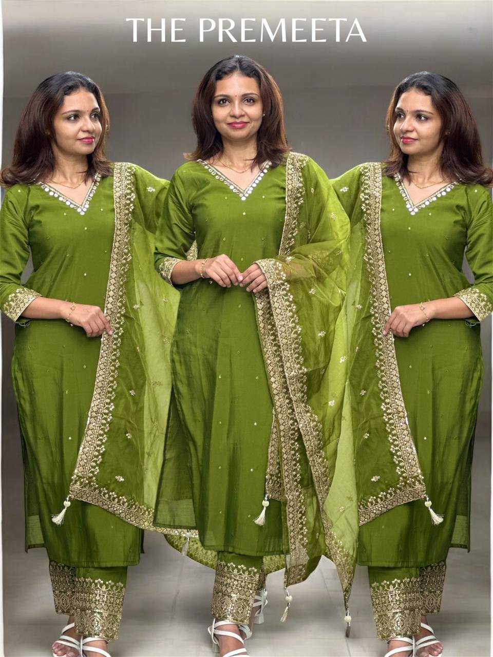 Olive Green Designer Grand Suit