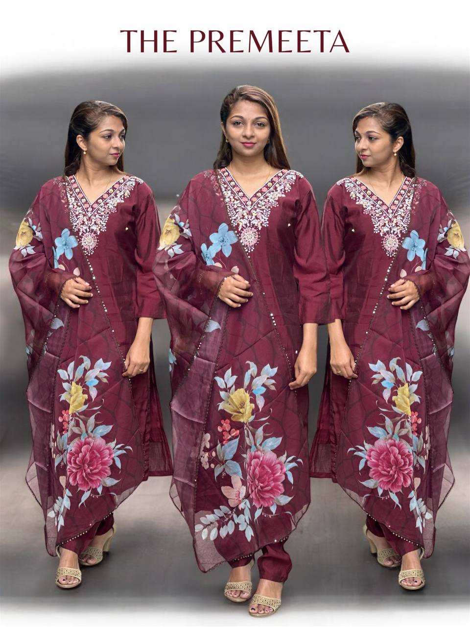 Maroon Designer Suit