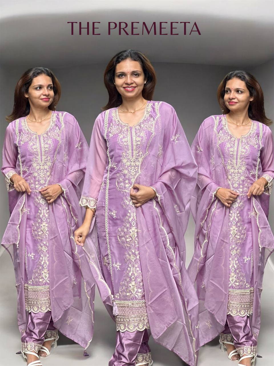 Mehreen Lavendar Pakistani Suit