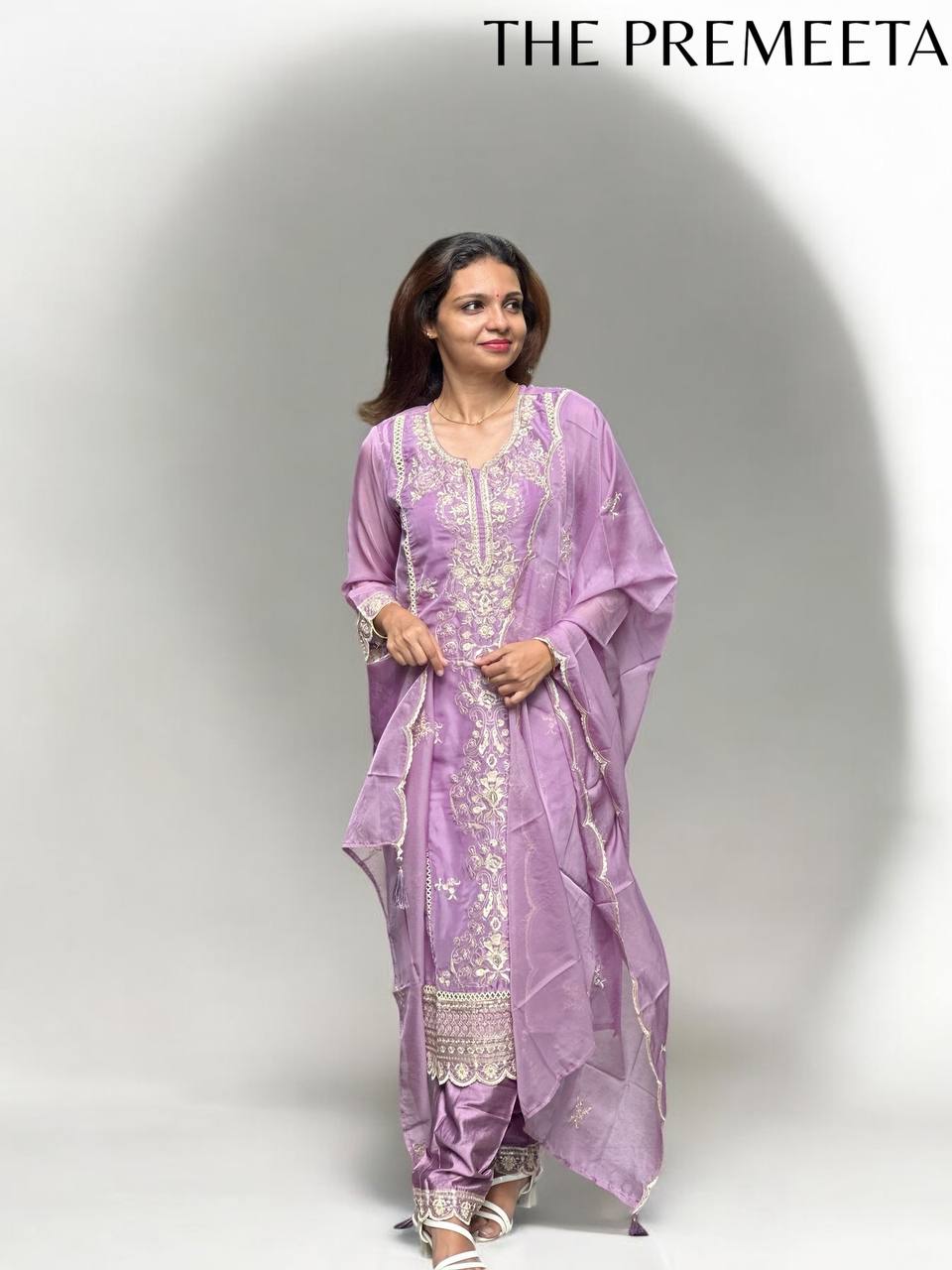 Mehreen Lavendar Pakistani Suit