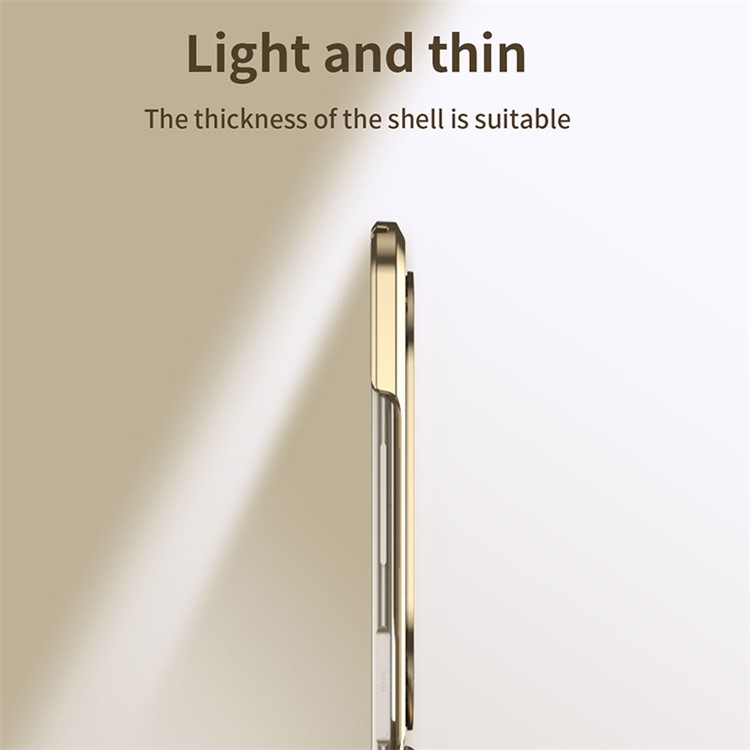 Para Samsung Galaxy Z Flip5 5G Case de Estuche Dise&ntilde;o de Marco de Ala Electroplacante de la Cubierta Del Tel&eacute;fono de la PC - Negro-5