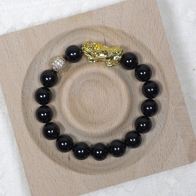 SG LOCAL - AURA HAVEN Pixiu With Black Onyx Bracelet