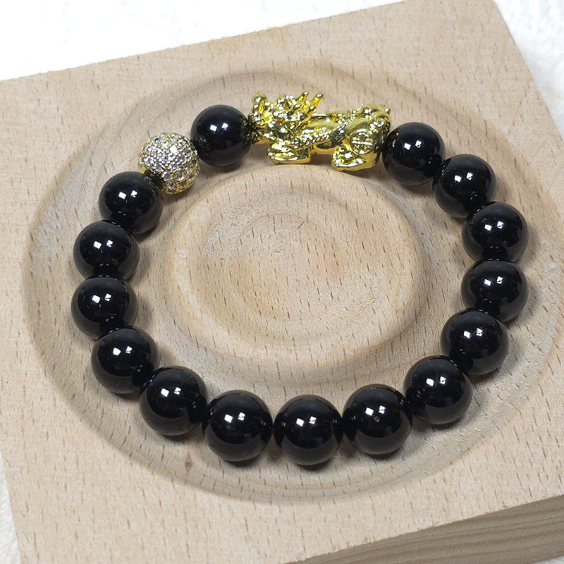 SG LOCAL - AURA HAVEN Pixiu With Black Onyx Bracelet