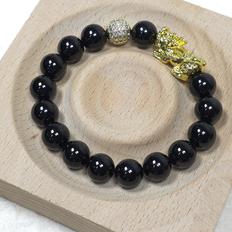 SG LOCAL - AURA HAVEN Pixiu With Black Onyx Bracelet
