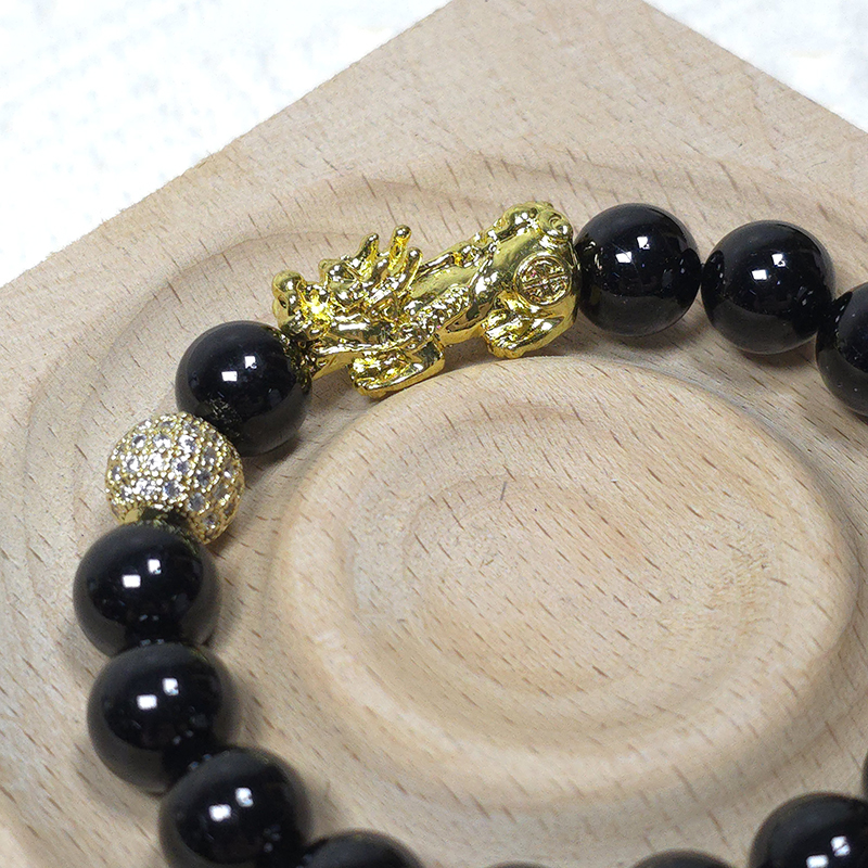 SG LOCAL - AURA HAVEN Pixiu With Black Onyx Bracelet