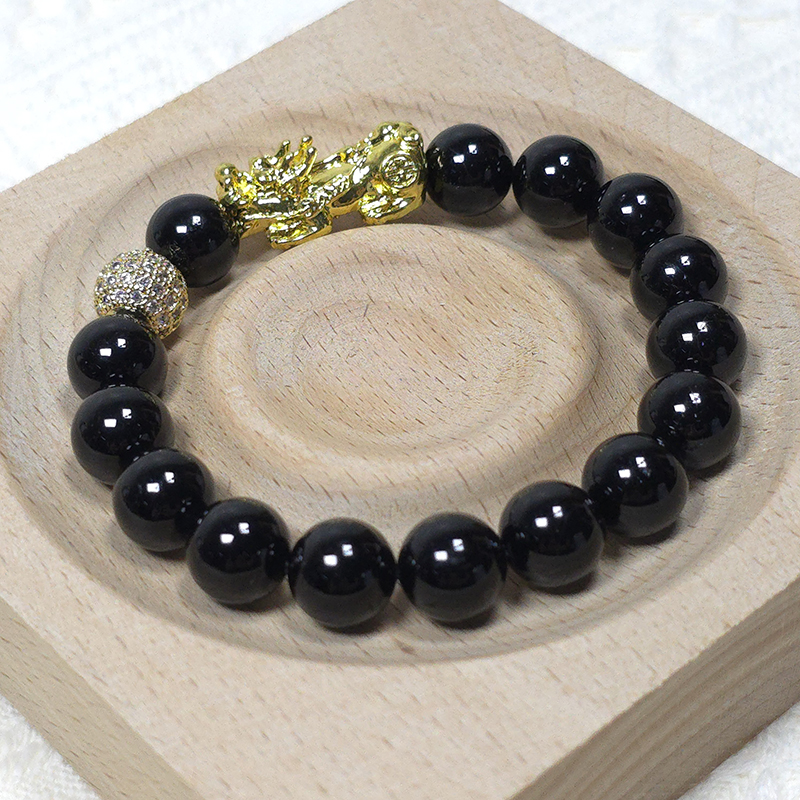 SG LOCAL - AURA HAVEN Pixiu With Black Onyx Bracelet