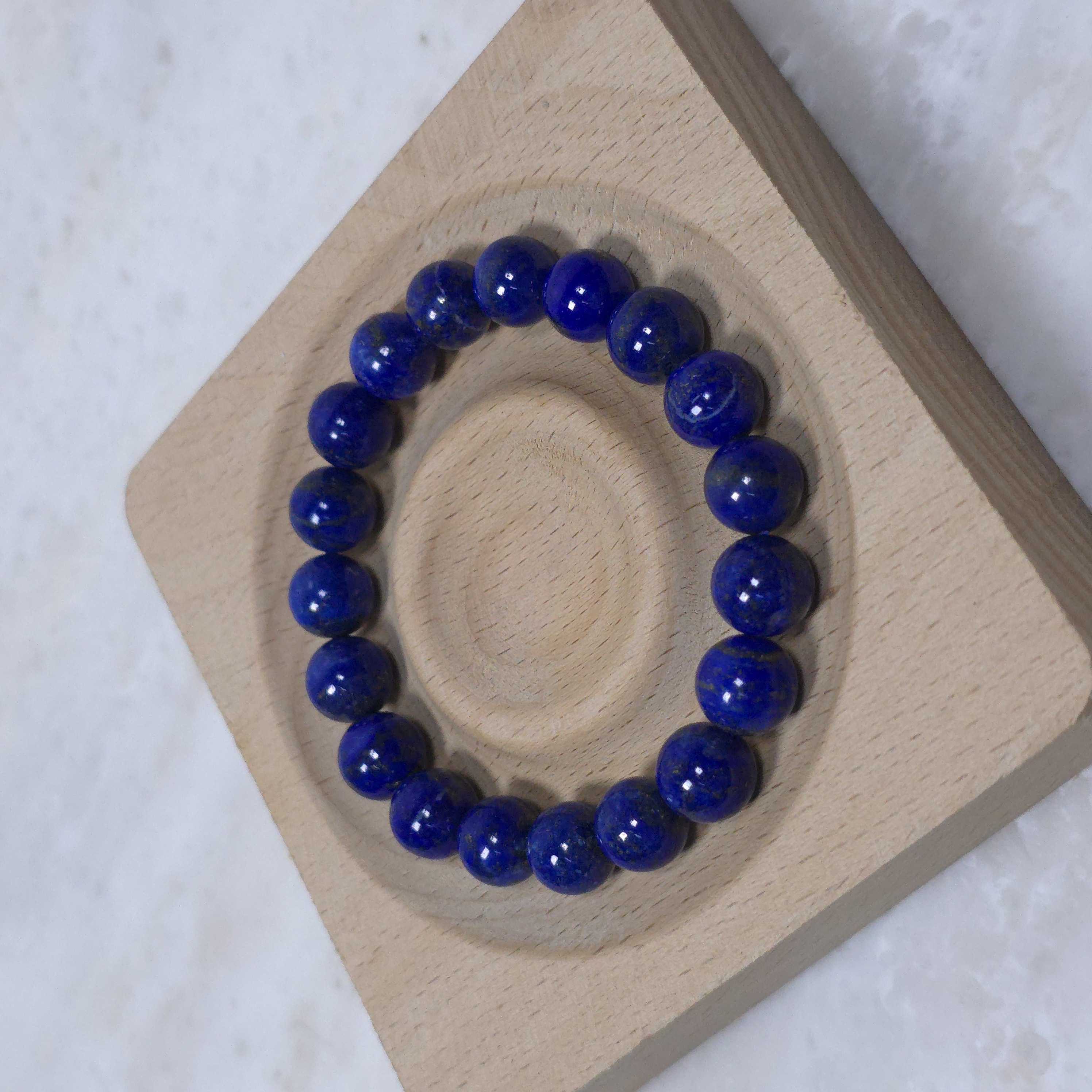 SG LOCAL - AURA HAVEN Premium Natural Afghan Lapis Lazuli Bracelet