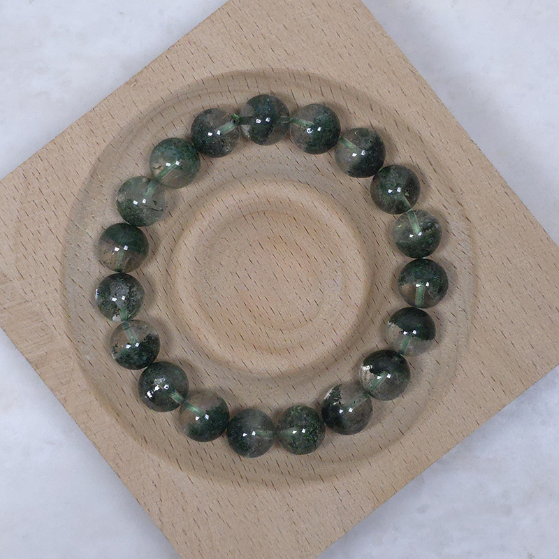 SG LOCAL - AURA HAVEN Premium Brazilian Green Phantom Quartz Bracelet