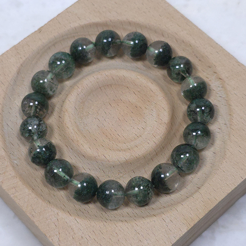 SG LOCAL - AURA HAVEN Premium Brazilian Green Phantom Quartz Bracelet