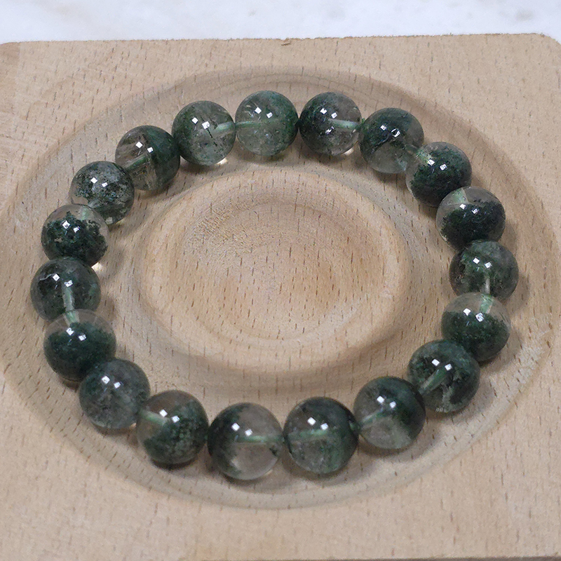 SG LOCAL - AURA HAVEN Premium Brazilian Green Phantom Quartz Bracelet