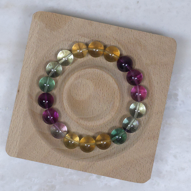 SG LOCAL - AURA HAVEN Rainbow Fluorite Bracelet