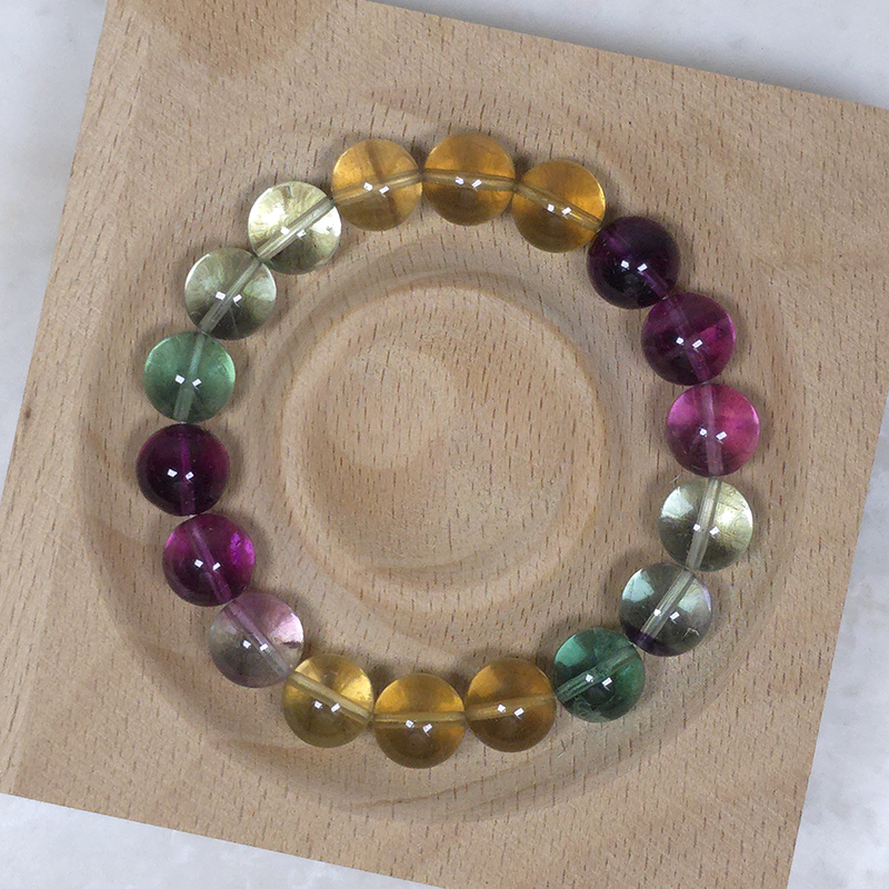 SG LOCAL - AURA HAVEN Rainbow Fluorite Bracelet