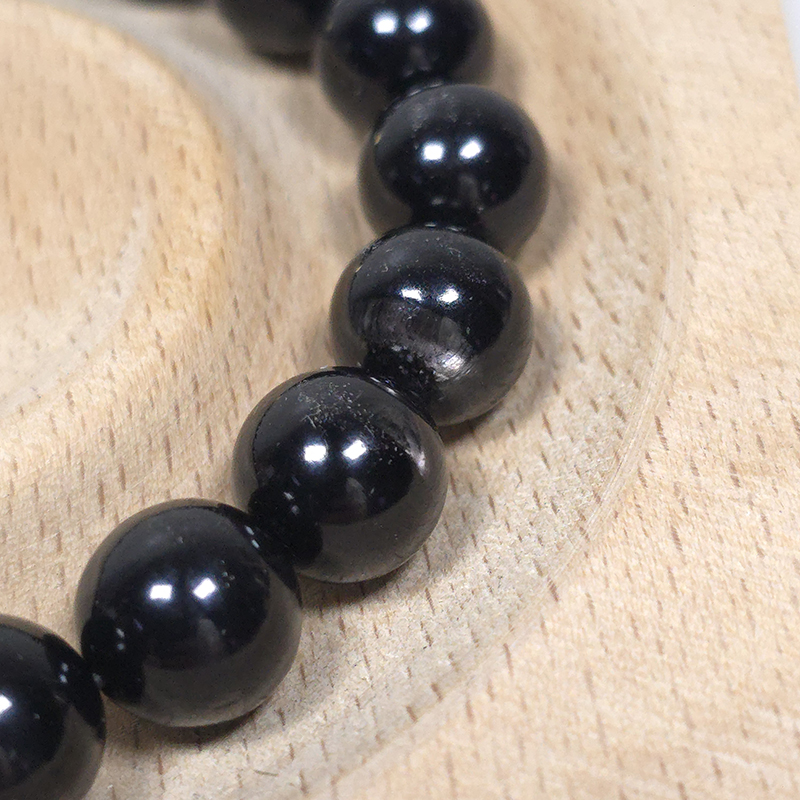 SG LOCAL - AURA HAVEN Natural Hypersthene with Meteorite Bracelet