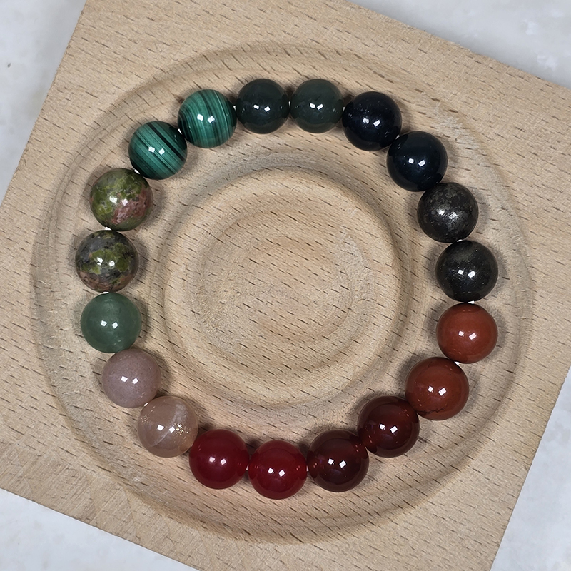 SG LOCAL - AURA HAVEN Wood + Fire Element Bracelet [Made-to-order Product]