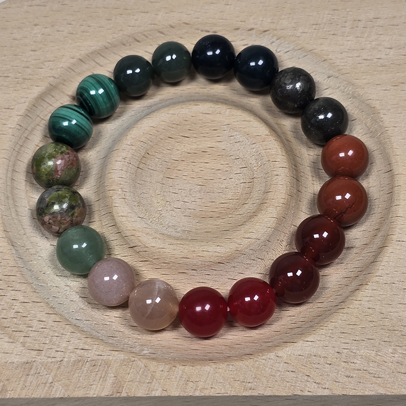 SG LOCAL - AURA HAVEN Wood + Fire Element Bracelet [Made-to-order Product]