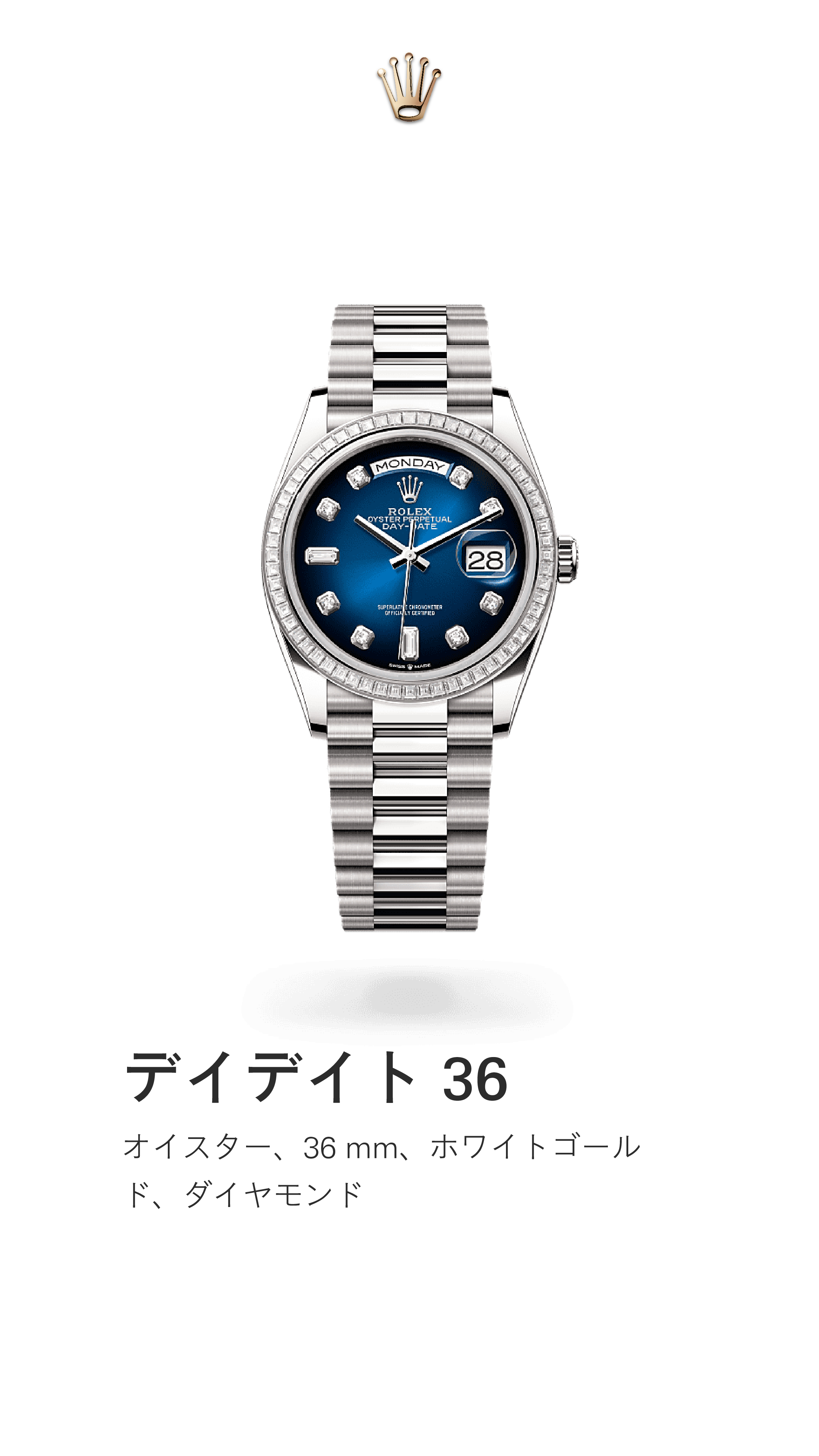 デイデイト 36｜オイスター 36mm｜リファレンス 128399TBR-0007