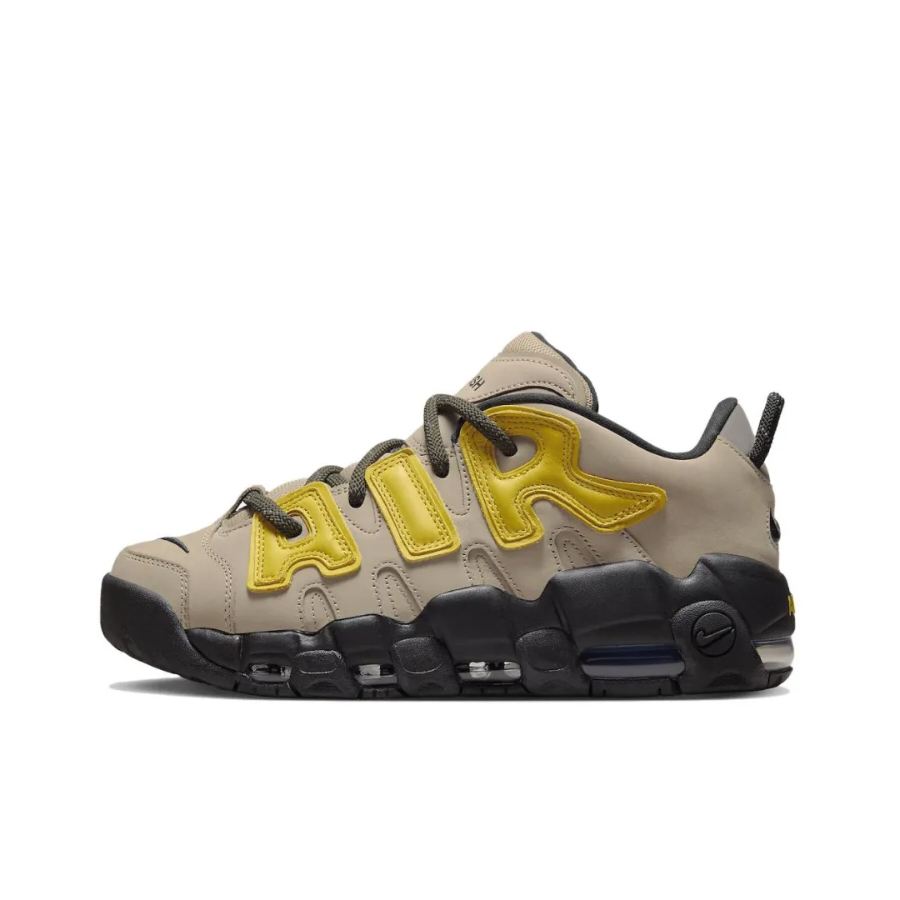 Nike Air More Uptempo AMBUSH x ナイキ エア モア アップテンポ ロー "ライムストーン" 滑り止めと耐摩耗性に優れたハイトップのレトロバスケットボールシューズ