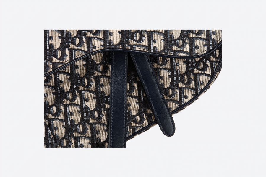【DIOR】"ディオール オブリーク " "SADDLE" ミニバッグ