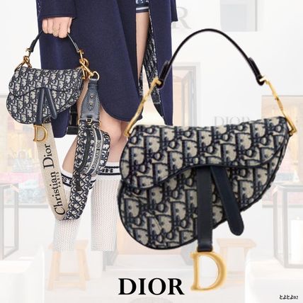 【DIOR】"ディオール オブリーク " "SADDLE" ミニバッグ