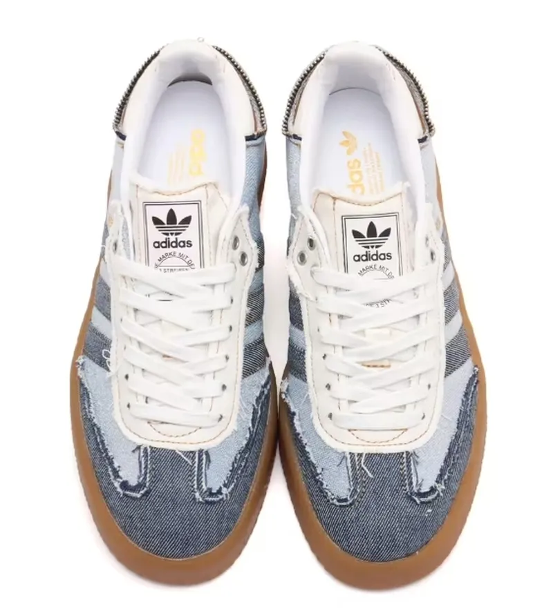 ★おしゃれコラボ atmos pink×adidas Originals Sambaeデニム