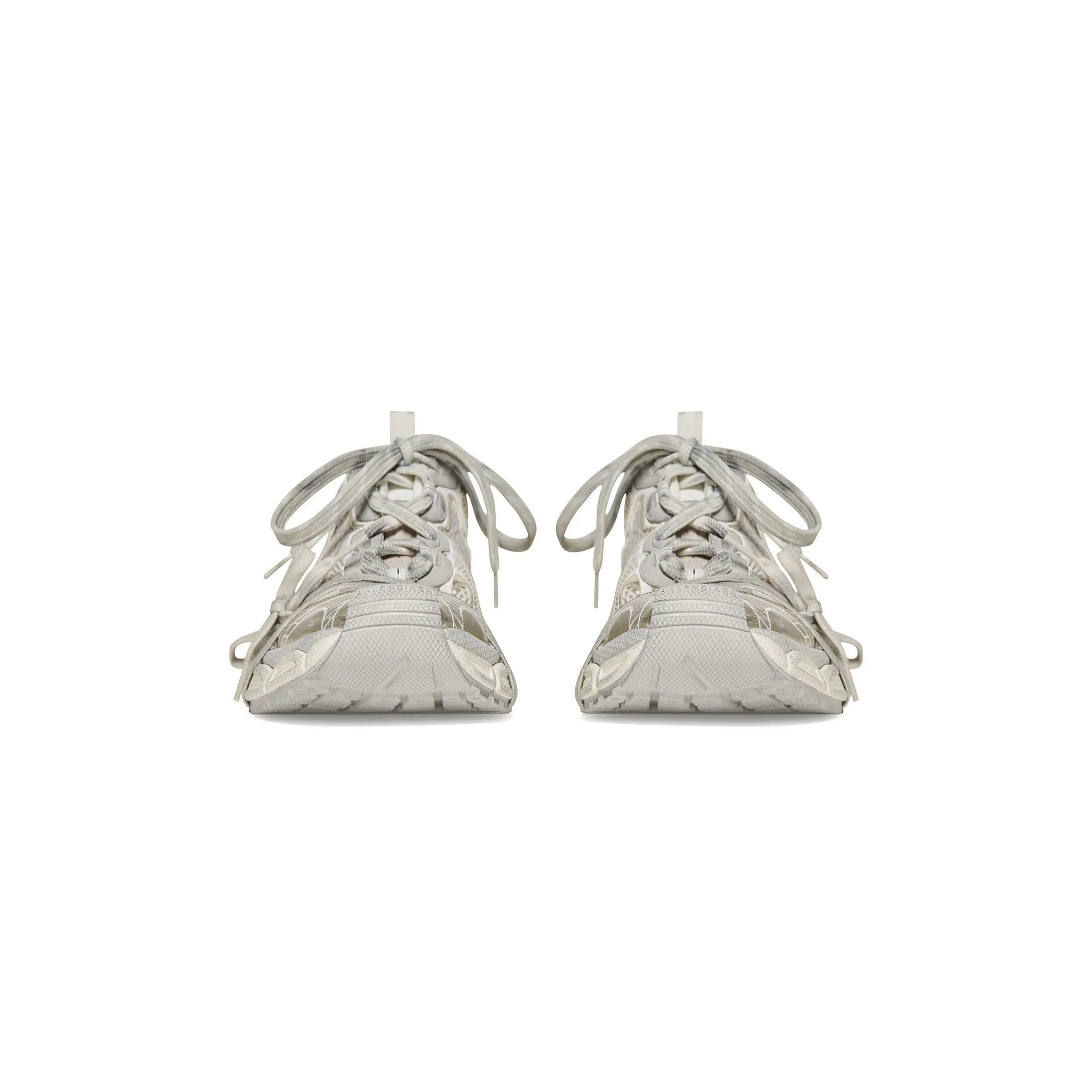 ★BALENCIAGA★ブラックとホワイトのメッシュ & ポリウレタン製 3XL トレーナーは★直営店★