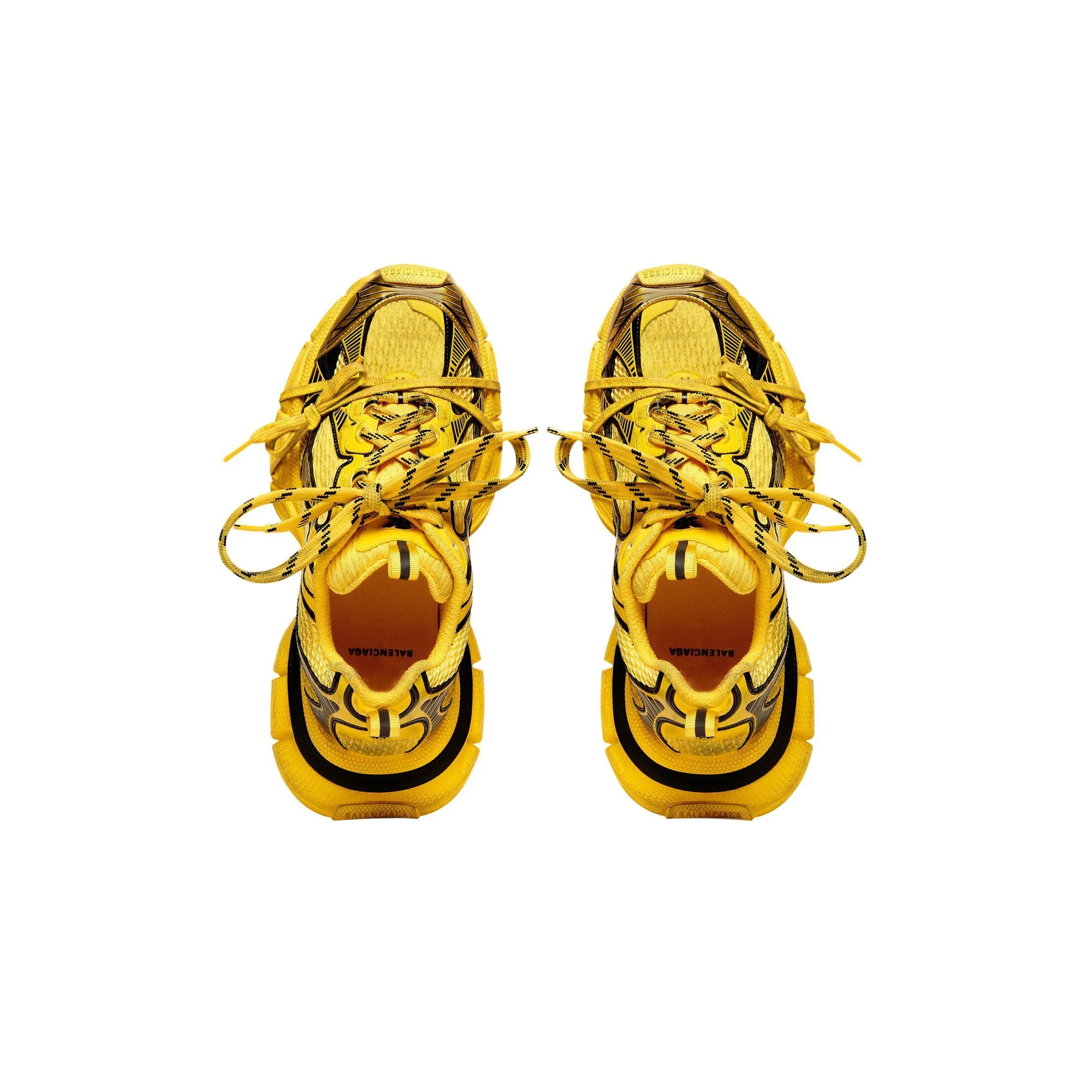 ★BALENCIAGA★ブラックとホワイトのメッシュ & ポリウレタン製 3XL トレーナーは★直営店★