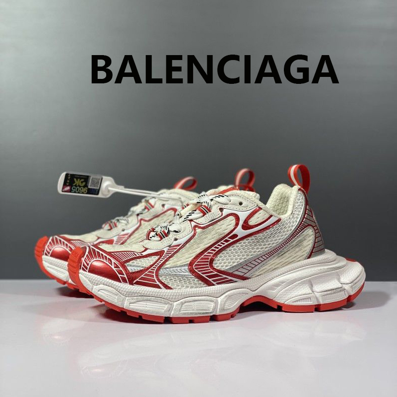 ★BALENCIAGA★ブラックとホワイトのメッシュ & ポリウレタン製 3XL トレーナーは★直営店★