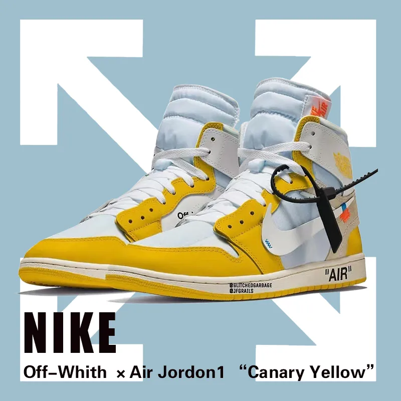  Off-White™ x Air Jordan 1 "Canary Yellow"