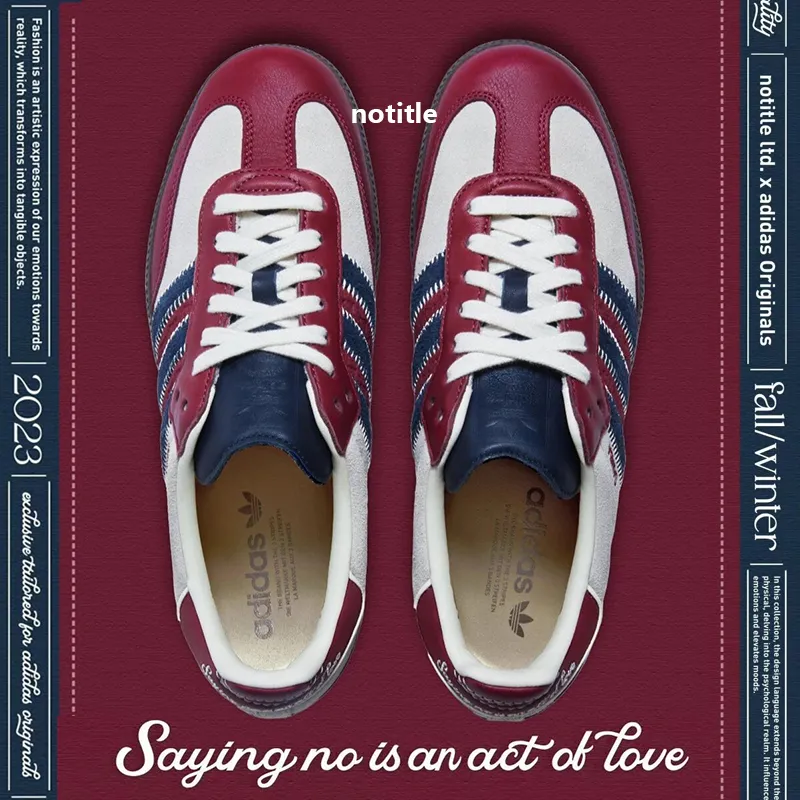 ★adidas★x Notitle. (ID6023) Samba OG - "Maroon"★